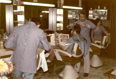 Antonio e i suoi collaboratori nel '72